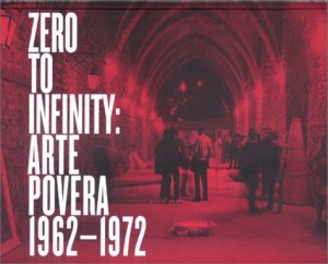 Affiche de l'exposition "Zero to Infinity : Arte Povera 1962-1972" à la Tate Modern de Londres